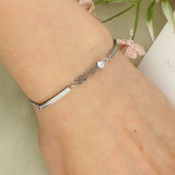 Bransoletka Nomination Milleluci – SISTER Stalowa Srebrna z Kamieniami  028025008 (2).jpg